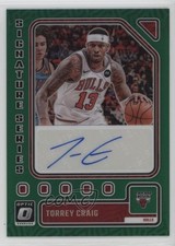 2023-24 Panini Donruss Optic Signature Series Green Prizm Torrey Craig Auto n1u