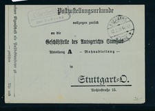 117797) Landpost-Ra2 Oberbrüden über Backnang, Post-ZU 1938
