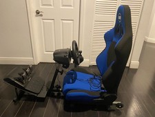 Racing simulator. Blue and black.Barely used, great condition. ACCEPTING OFFERS.