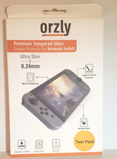 Orzly Premium Tempered Glass Screen Protector for Nintendo Switch 2 PACK - NEW