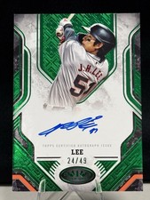 Jung Hoo Lee - 2025 Topps Tier One  Prime Performers Green Foil Auto  /49 Giants