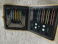 Vintage BOYE Needle Master Kit Circular Straight Knitting Needle Set Vinyl Case