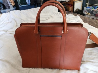 Carl Friedrik Palissy Briefcase  |  Cognac  |  Heritage Italian