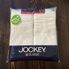 JOCKEY Men's Classic Full Rise Briefs 6-Pack Size 36 Cotton Y-Front Fly 2006