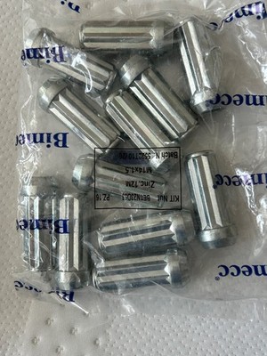 Bimecc Lug Nuts M14 X 1.5 SD 2.2 Closed Zinc 8L Nut 80546 (12 NUTS) New