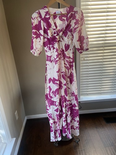 Misa Los Angeles WALLIS DRESS size XS Fuchsia Flora print