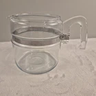 Vtg PYREX Flameware 7756-B Glass Percolator 6 Cup Coffee Pot Replacement NO LID