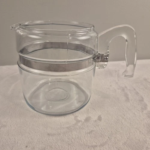 Vtg PYREX Flameware 7756-B Glass Percolator 6 Cup Coffee Pot Replacement NO LID