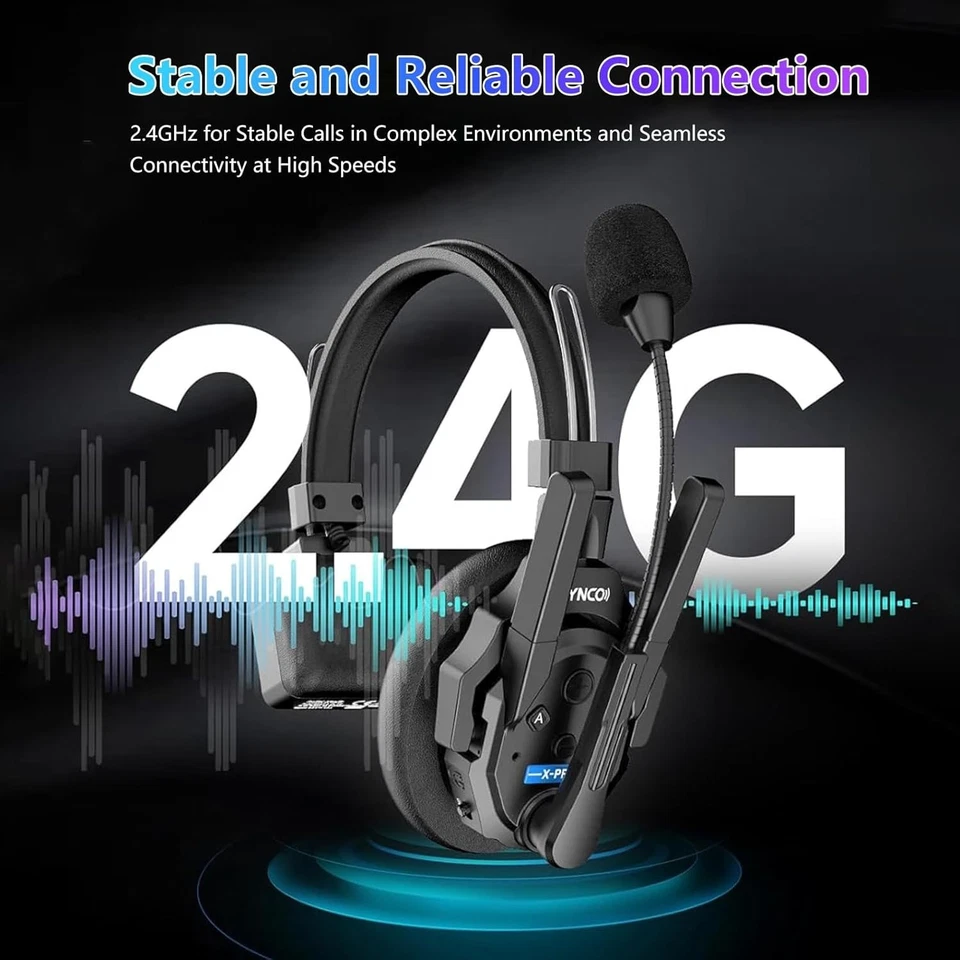 SYNCO XTalk XPro2 2.4GHz Wireless Intercom Headset System with Antenna 2 Person - Image 3 of 4