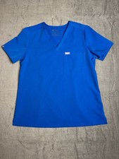 FIGS Technical Collection Catarina Scrub Top Size M Royal Blue