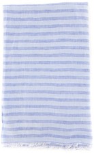 Luigi Borrelli Blue Striped Long Scarf - 60" x 27" - LBSS12221