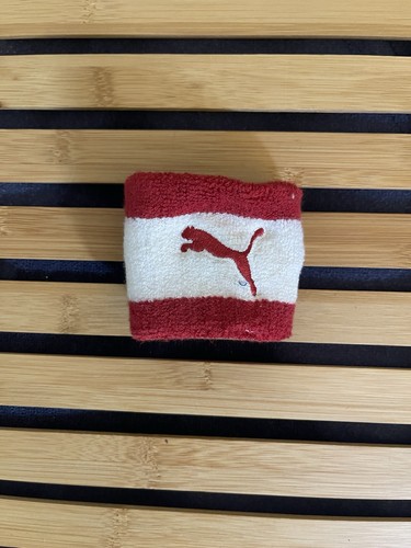 Puma Wristband Red & White 100 % Authentic 