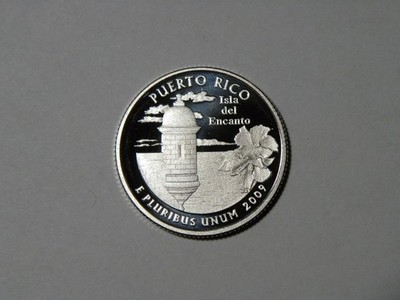 2009 S SILVER GEM PROOF PUERTO RICO QUARTER 90% SILVER FREE SHIP