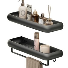 Bathroom Kitchen Rack Shelf Makeup Storage Organizer Shower Shelf Cosmetics S...