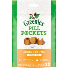 Pill Pockets for Dogs Small Size, Soft Dog Treats, Chicken Flavor, 3.2 oz. Po...