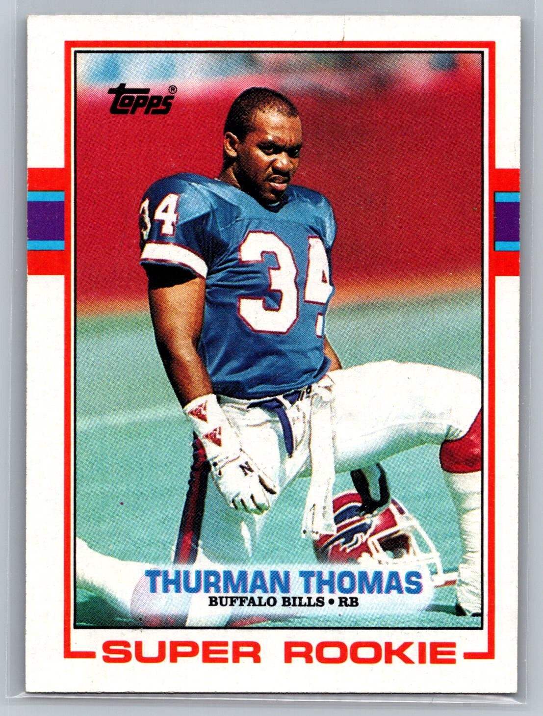1989 Topps Thurman Thomas #45 Super Rookie Buffalo Bills