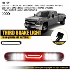 For 2007-2013 1500 GMC Sierra 2500 3500 LED 3rd Third Brake Light Cargo Lamp Red