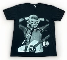 David Bowie Giant Graphic T Shirt Black Men’s Size XL Black Star Man Band Tee