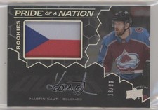 2020-21 SPx UD Black Pride of a Nation Rookies 18/99 Martin Kaut Patch Auto a3i
