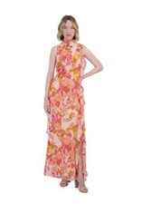 Eliza J Womens Printed Ruffle-Trims C Blush 16 191899522091 16 RT $198.0