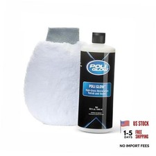 Boat RV Polish Kit with Applicator Mitt - 32 oz High-Gloss Fiberglass