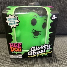 Authentic Schylling NeeDoh Glowy Ghost Green Glow-in-the-Dark Squishy RARE NEW