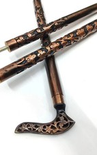 Hand Carved Derby Walking Stick Wooden Walking Cane for Men Women Old People