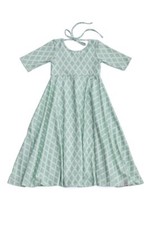 Well Dressed Wolf Omi Jo Pine Diamond Silt Green Maxi Dress Sz Junior Small