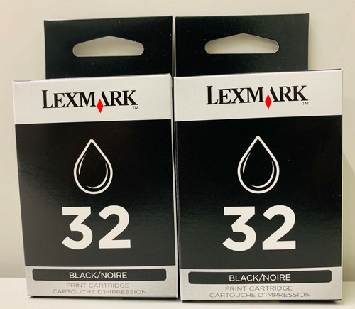 New Genuine Lexmark 32 2PK Ink Cartridges Box P Series P6350 P4330 Z Series Z815 - 第 1/2 張圖片
