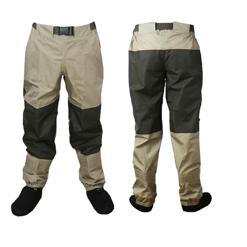 Breathable Waterproof Fly Fishing Waist Waders Stockingfoot High Wader Pants