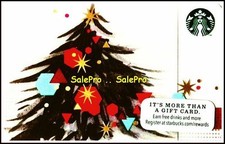 STARBUCKS COFFEE 2014 CHRISTMAS TREE IN AMERICA RARE COLLECTIBLE GIFT CARD