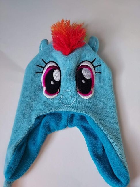 Cappello in maglia My Little Pony Hasbro Beanie blu colorato per bambini ragazze