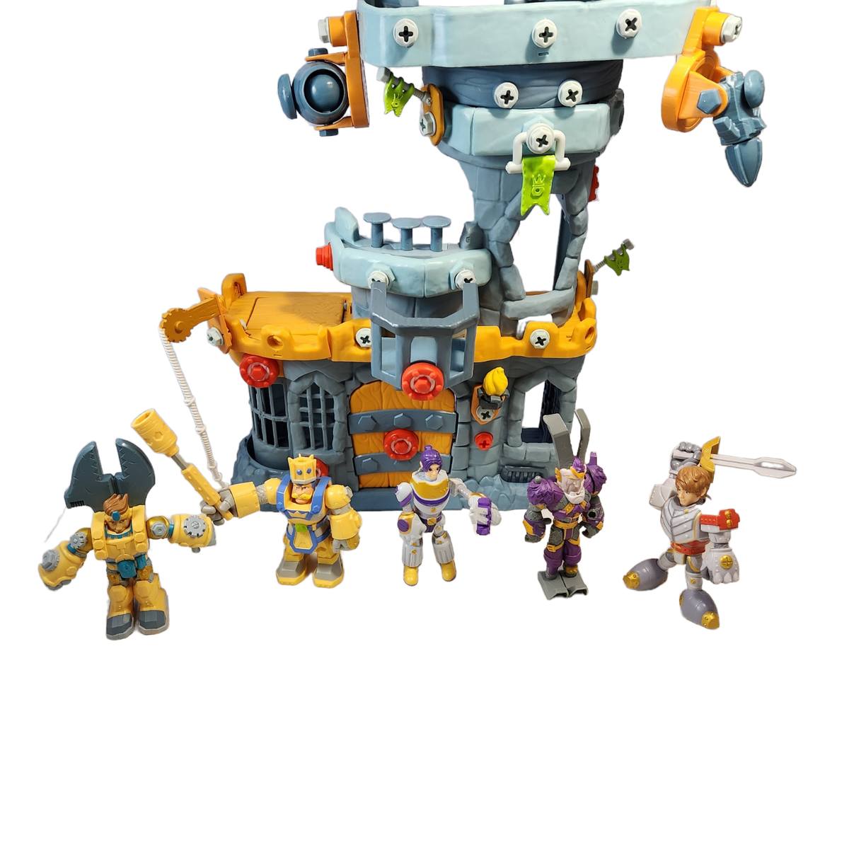 Little Tikes Kingdom Builders Hex Castle, Wreckin' Roller and Six