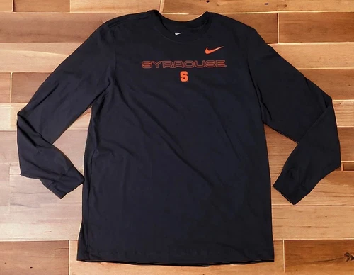 Nike Dri-Fit Syracuse Orangemen Basketball Long Sleeve Shirt Size Medium