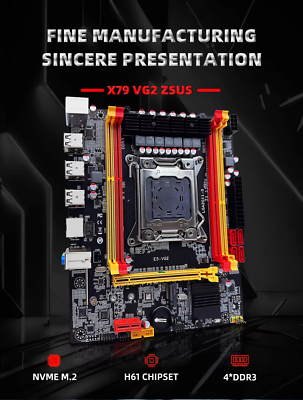 ZSUS X79 VG2 Motherboard Set Kit With Intel LGA2011 Xeon E5 2689
