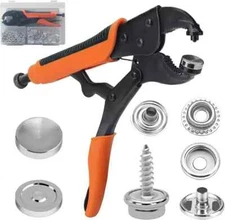 Heavy Duty Snap Fastener Tool Boat Cover, Metal Snaps, Canvas, Sewing, free ship