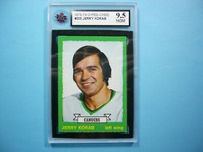 1973/74 O-PEE-CHEE NHL HOCKEY CARD #203 JERRY KORAB KSA 9.5 NGM SHARP!! OPC