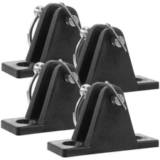 4Pcs Bimini Tops Deck Hinges Flat Mount Boating Hinge Accessories with Screws