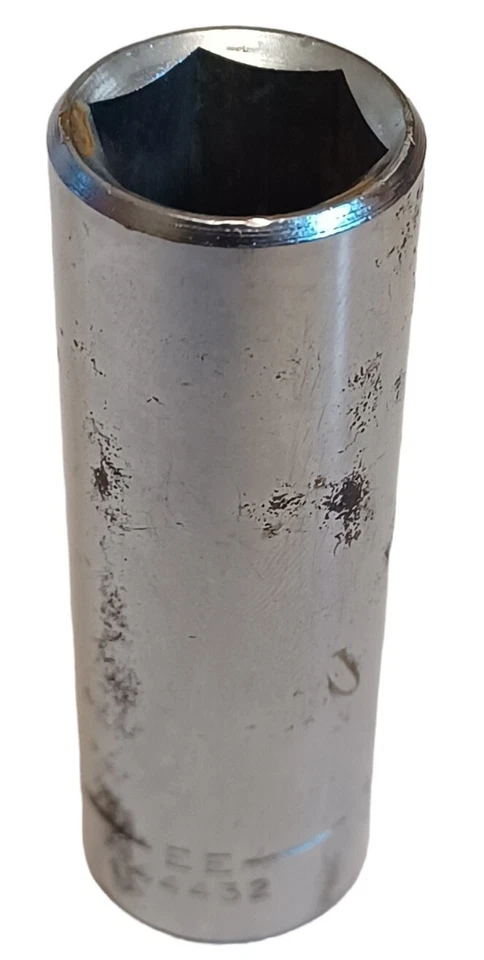 Lot of 6 VINTAGE CRAFTSMAN 3/8" 6 pt Metric Deep Sockets 10 12 13 14 15 19 mm - Image 4 of 4