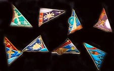 Lot of 8 USSR & RF  space lapel pins/Badges cosmos_SERIES
