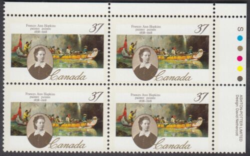 Canada - #1227 Frances Ann Hopkins Plate Block - MNH - Picture 1 of 1