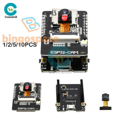 1-10PCS ESP32-CAM-MB 5V WIFI Bluetooth Development Board CH340G OV2640 Camera