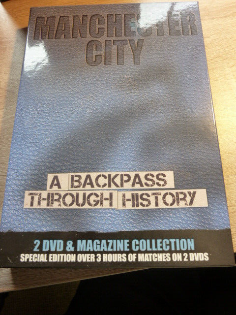 Manchester City - A Backpass Through History - Magazine + 2 DVD set - Unplayed