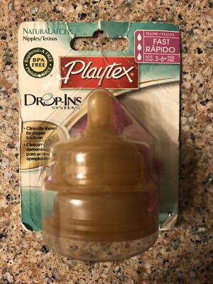 pack of Playtex NaturaLatch Latex Nipples Fast Flow