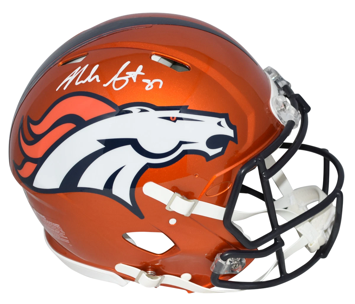 NOAH FANT AUTOGRAPHED DENVER BRONCOS FLASH AUTHENTIC SPEED HELMET