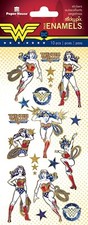 Wonder Woman Faux Enamel Stickers Planner Supply Papercraft Scrapbook Craft
