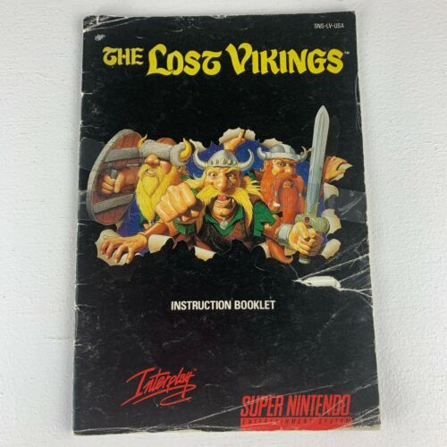 Manual only - Lost Vikings (Super Nintendo Entertainment System SNES, 1993)