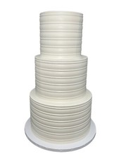 3 Tier Fake Cake 18 Inches Tall - Add Wedding Cake Toppers & Cake Decorations
