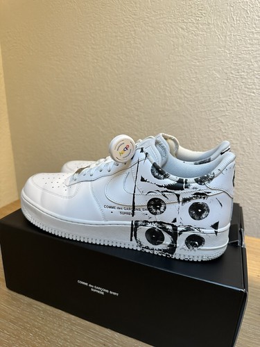Supreme Nike Air Force 1 Comme des Garçons Low 12 Eyes CDG | eBay