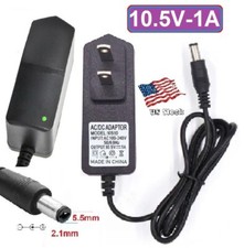 US Plug AC/DC 10.5V 1A 1000mA Switching Power Supply Cord adapter 5.5x2.1mm